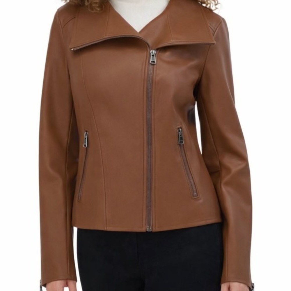 Kenneth Cole Faux Leather Jacket – Women's Size‎ XL – Brand New with Tags